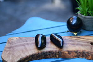 Polished Shungite Tumbled Stone for Facial Scrub and Massage Therapy