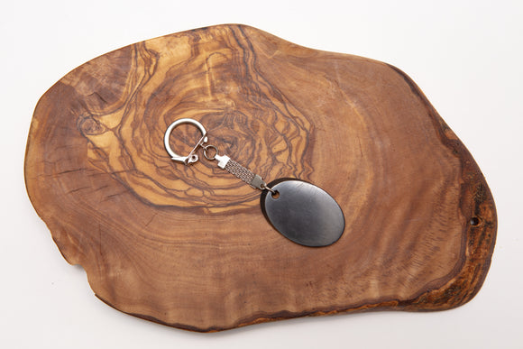 Shungite Oval Keychain