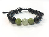 Birth Stone Bracelet (Virgo:  Peridot)  with Shungite