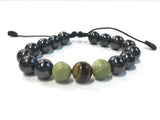 Birth Stone Bracelet (Leo:  Tiger Eye) with Shungite