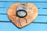 Shungite with Lava Stone Feature Bracelet