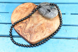 Full Shungite Long Necklace / Men's Necklace