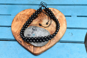 Full Shungite Double-Roll Head Band/Long Necklace