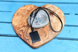 Shungite Rectangular Pendant with Adjustable Leather Necklace